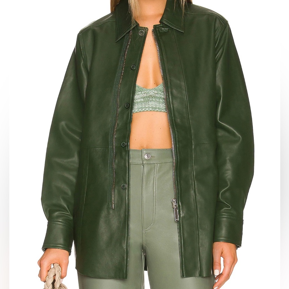 Leather Shacket - Picture 2 of 10